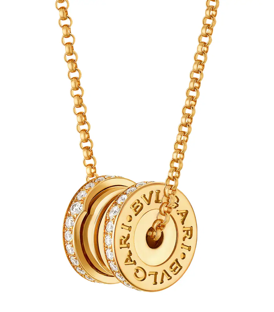 BULGARI B.zero1 18K Rose Gold & Diamond Pendant Necklace