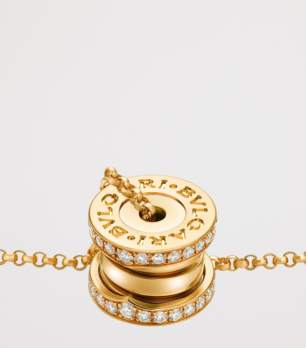 BULGARI B.zero1 18K Rose Gold & Diamond Pendant Necklace