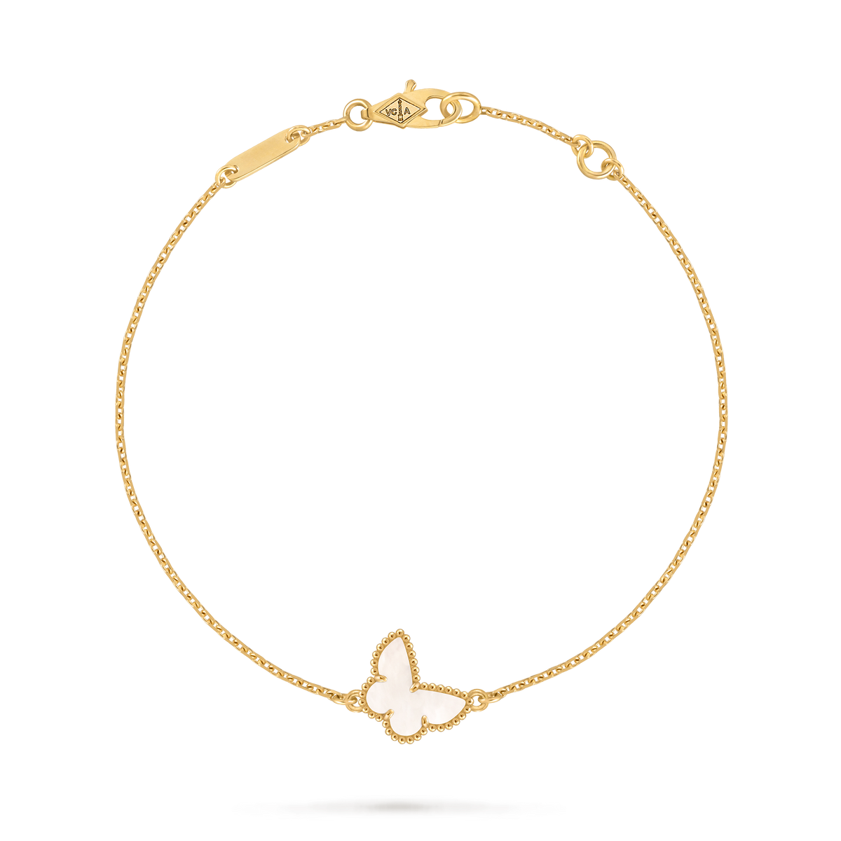 LUXE Reworked Sweet Butterflies bracelet,18K yellow gold, Mother-of-pearl-Buy 1 Get 1 Free