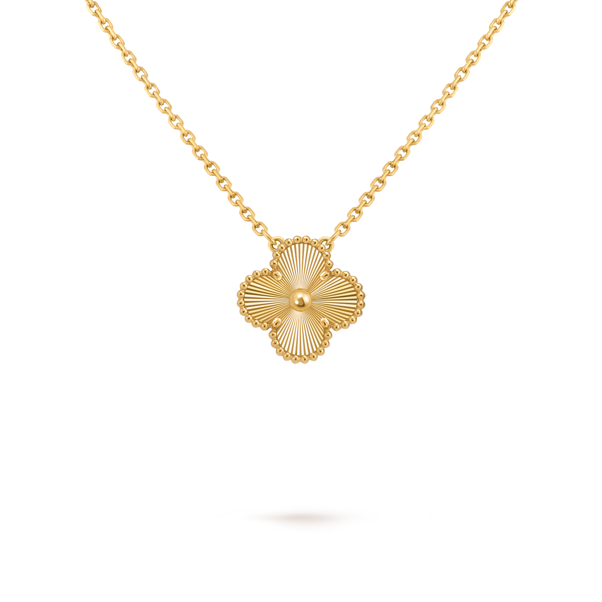 LUXE Reworked Vintage Alhambra pendant,18K yellow gold-Buy 1 Get 1 Free