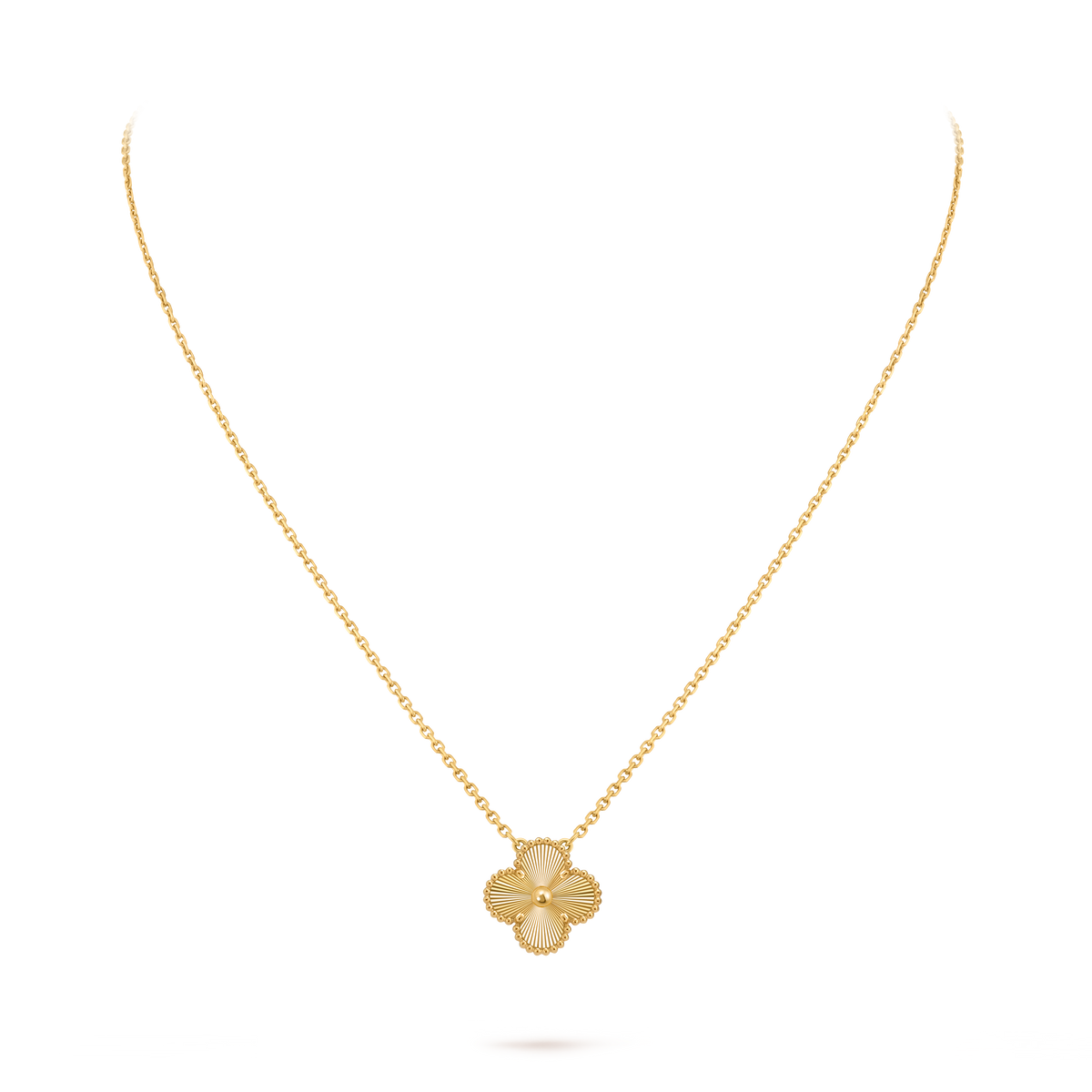 LUXE Reworked Vintage Alhambra pendant,18K yellow gold-Buy 1 Get 1 Free