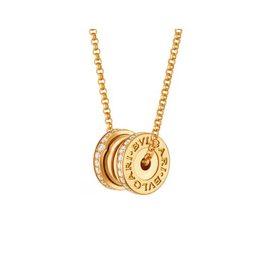 BULGARI B.zero1 18K Rose Gold & Diamond Pendant Necklace