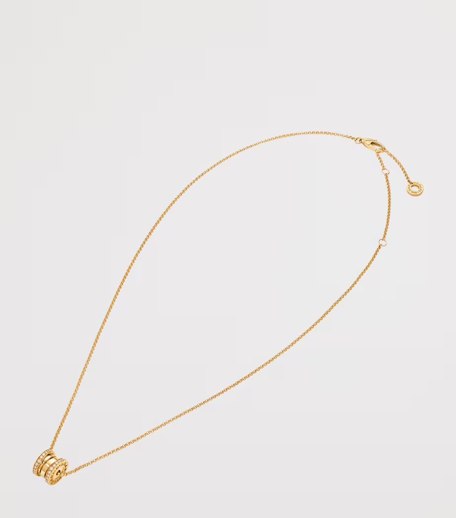 BULGARI B.zero1 18K Rose Gold & Diamond Pendant Necklace