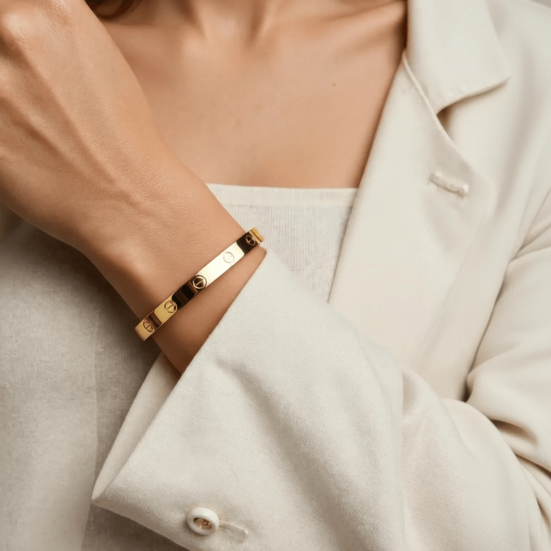 PLAIN BANGLE BRACELET LOVE bracelet, medium model