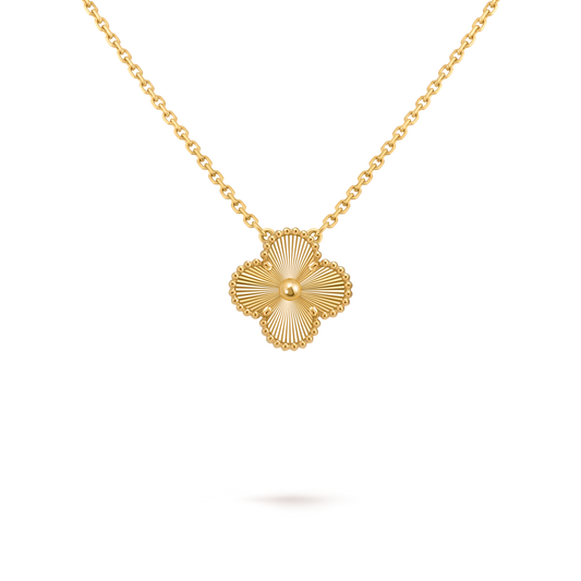 LUXE Reworked Vintage Alhambra pendant,18K yellow gold-Buy 1 Get 1 Free