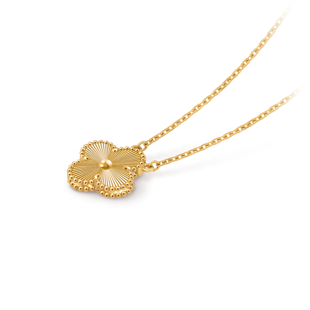 LUXE Reworked Vintage Alhambra pendant,18K yellow gold-Buy 1 Get 1 Free