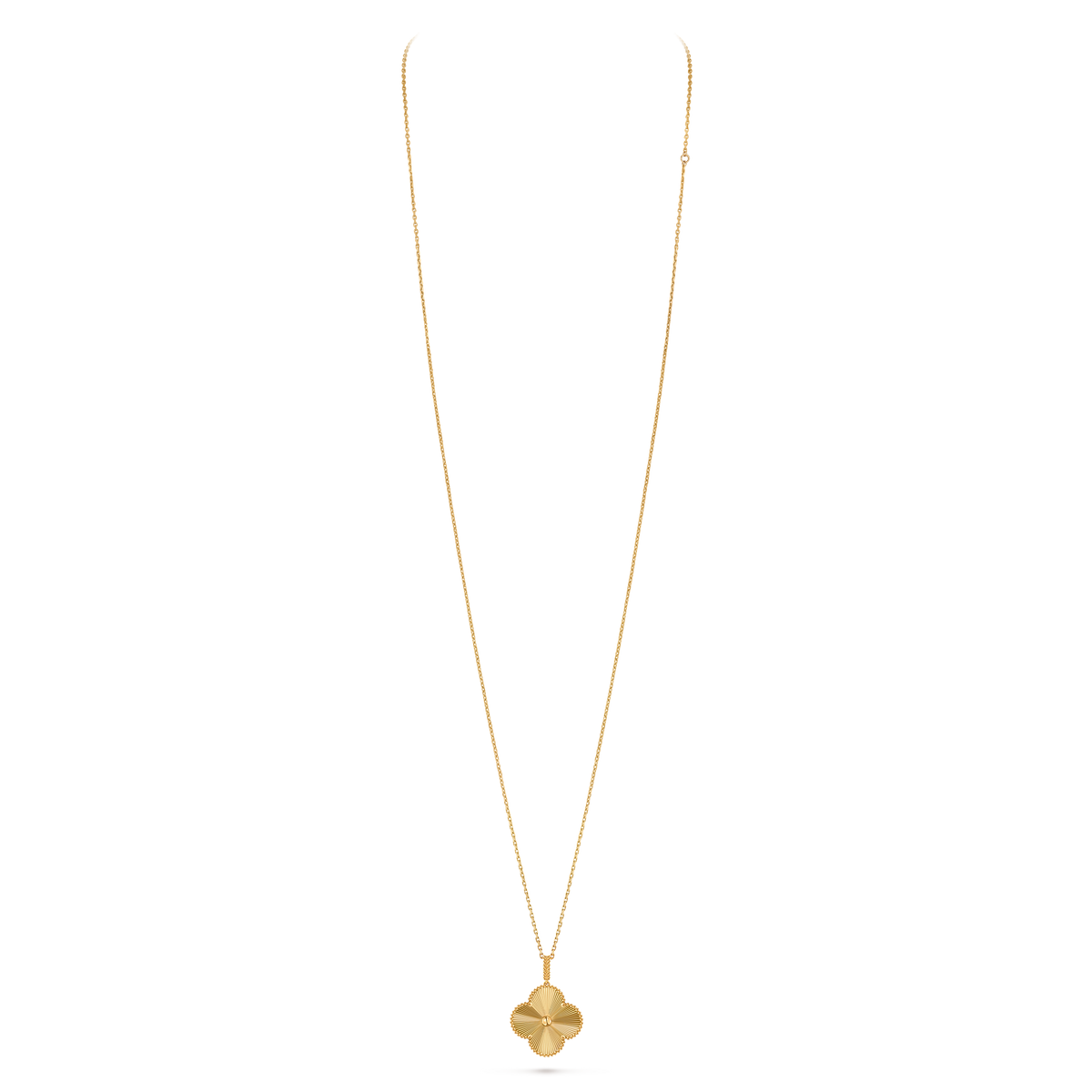 LUXE Reworked Magic Alhambra long necklace, 1 motif,18K yellow gold-Buy 1 Get 1 Free